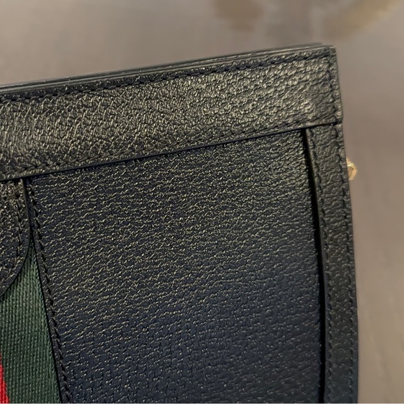 Gucci Ophidia Small Web Shoulder Bag Black Leather - Picture 12 of 17